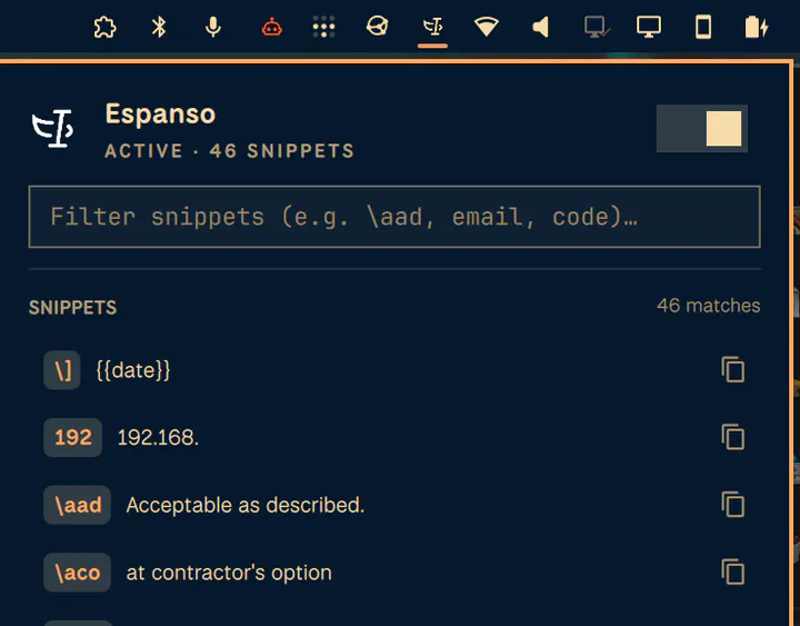 Espanso preview