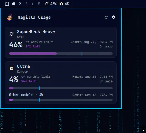 Magilla AI Usage preview
