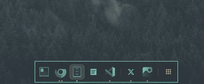 Minimizable Dock preview