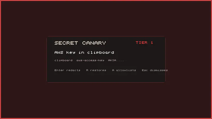 Secret Canary preview