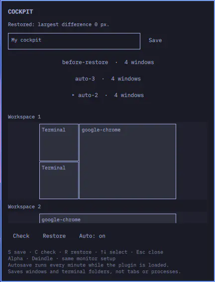 Cockpit preview