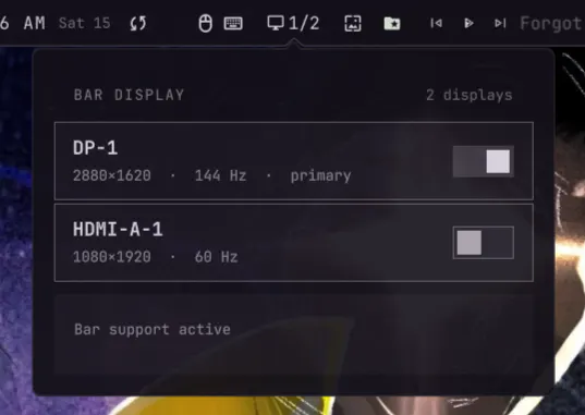 BarDisplay preview