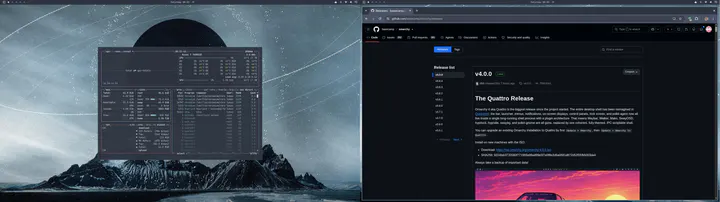Dual Monitor Workspaces preview
