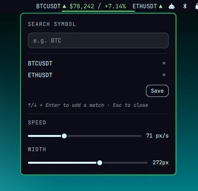 Crypto Marquee preview