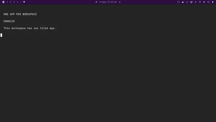 One App Per Workspace preview