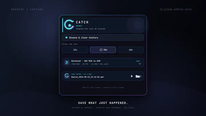 Catch preview