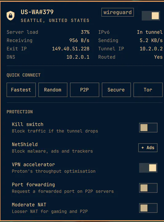 Proton VPN preview