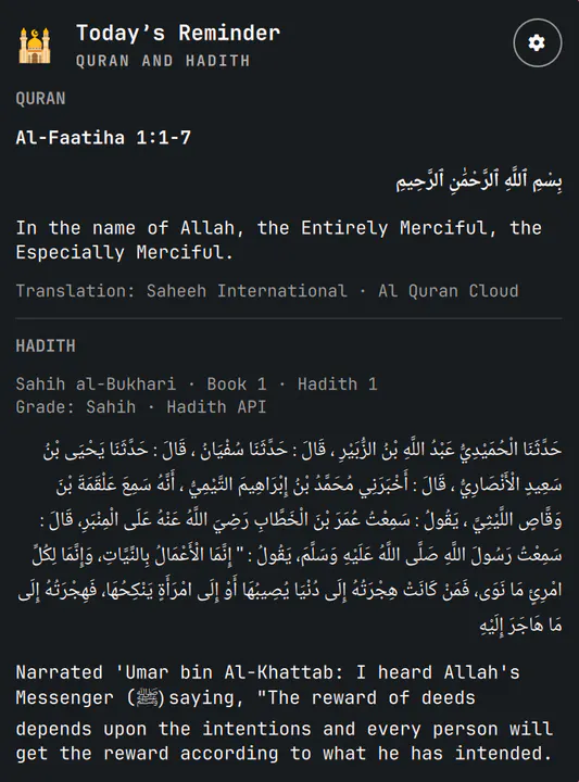 Daily Islamic Reminder preview