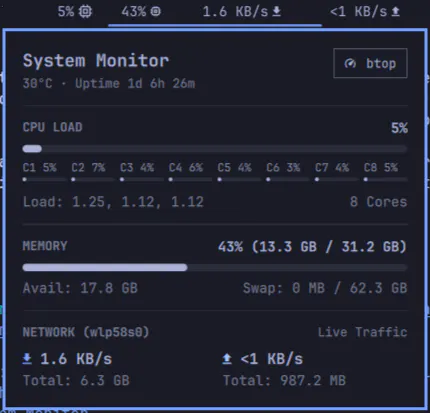 System Monitor preview