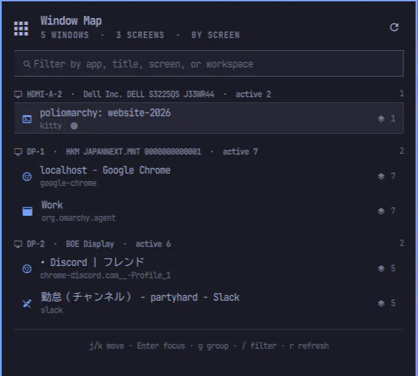 Window Map preview