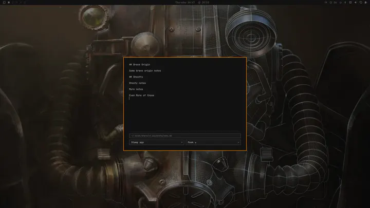 Quick Note preview