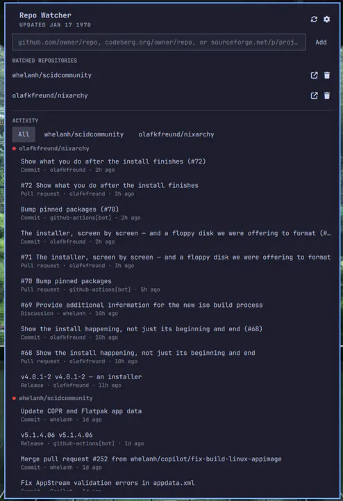 Repo Watcher preview