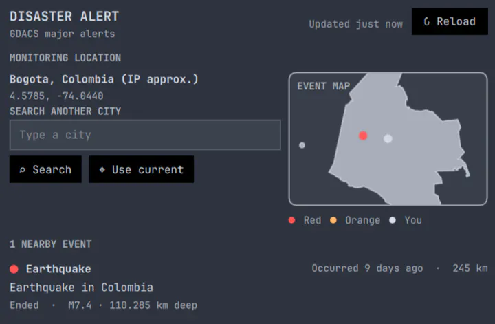 Disaster Alert preview