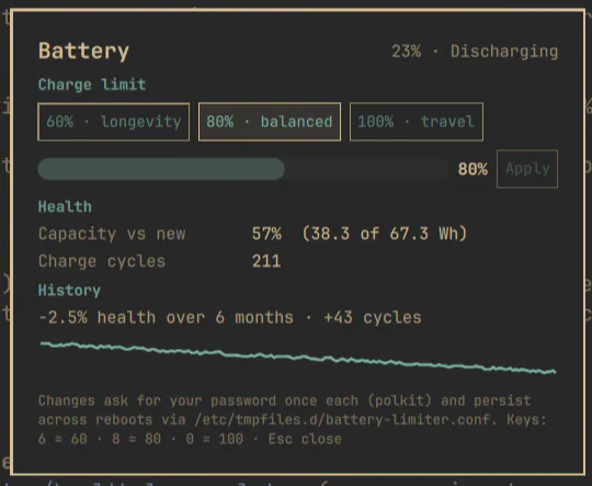 Battery Limiter screenshot
