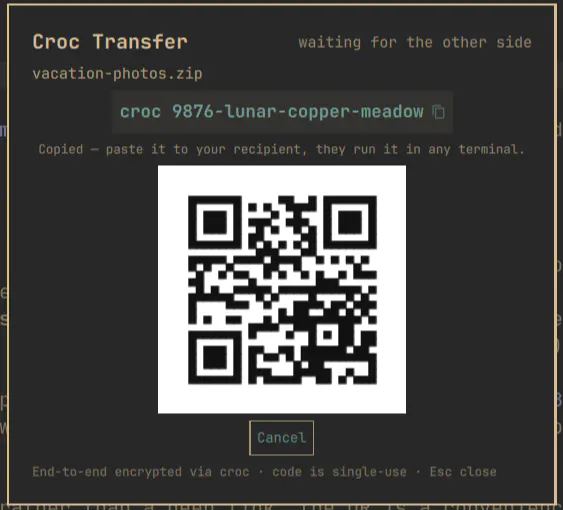 Croc Transfer preview