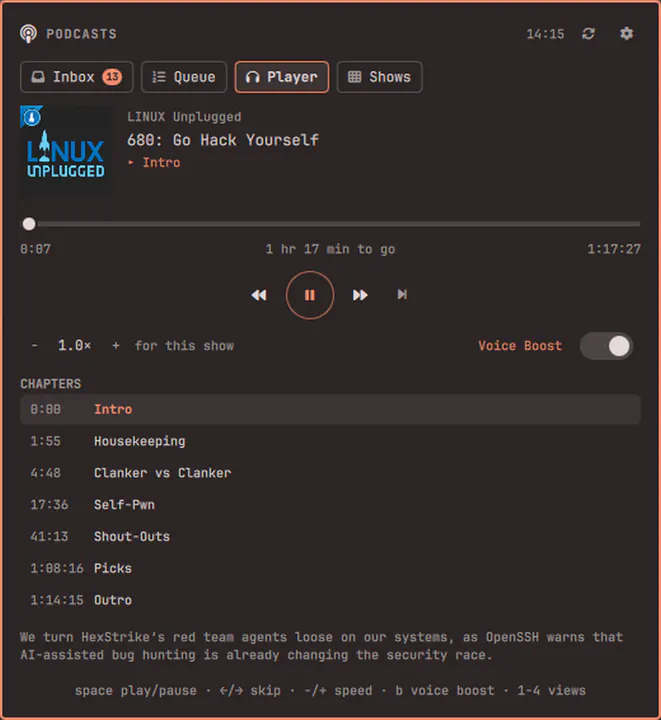 Podcasts preview