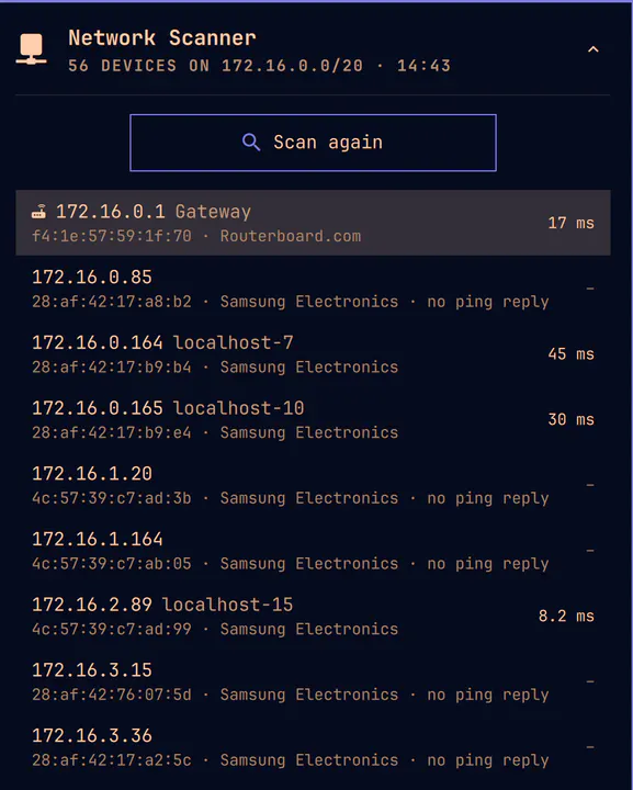 Network Scanner preview