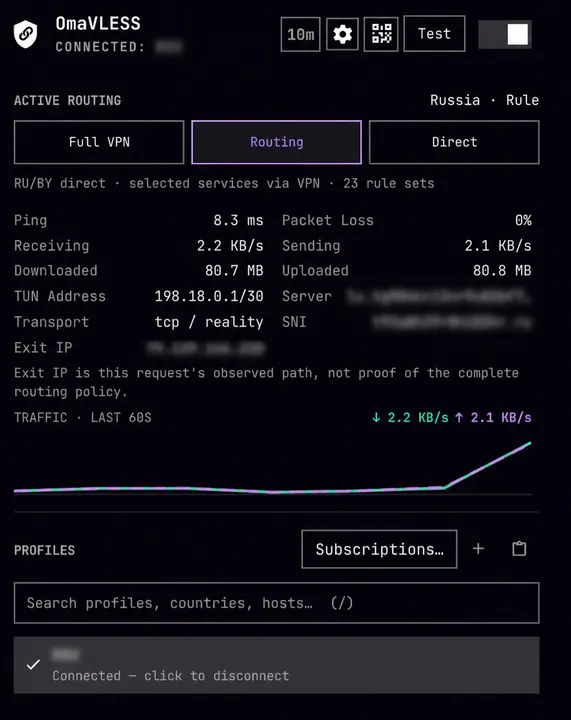 OmaVLESS preview
