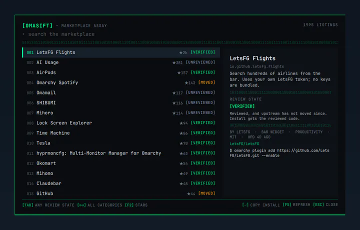 OmaSift preview