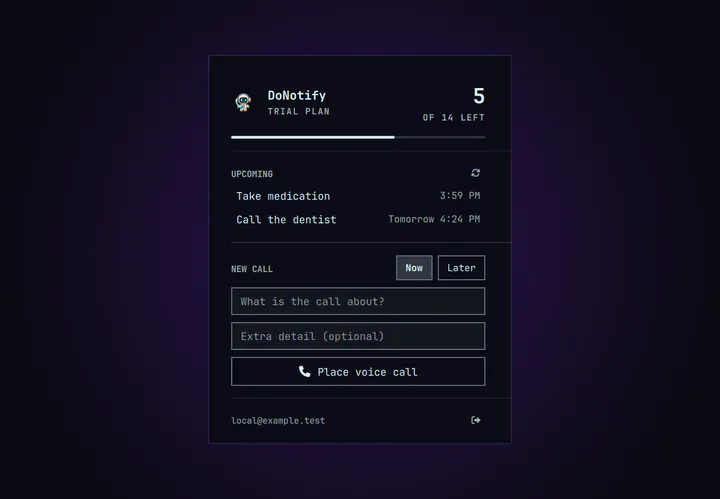DoNotify preview
