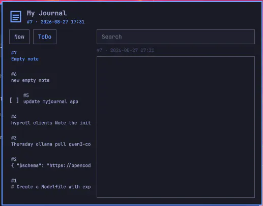 My Journal preview