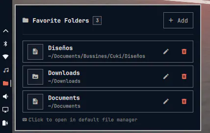 Favorite Folders preview