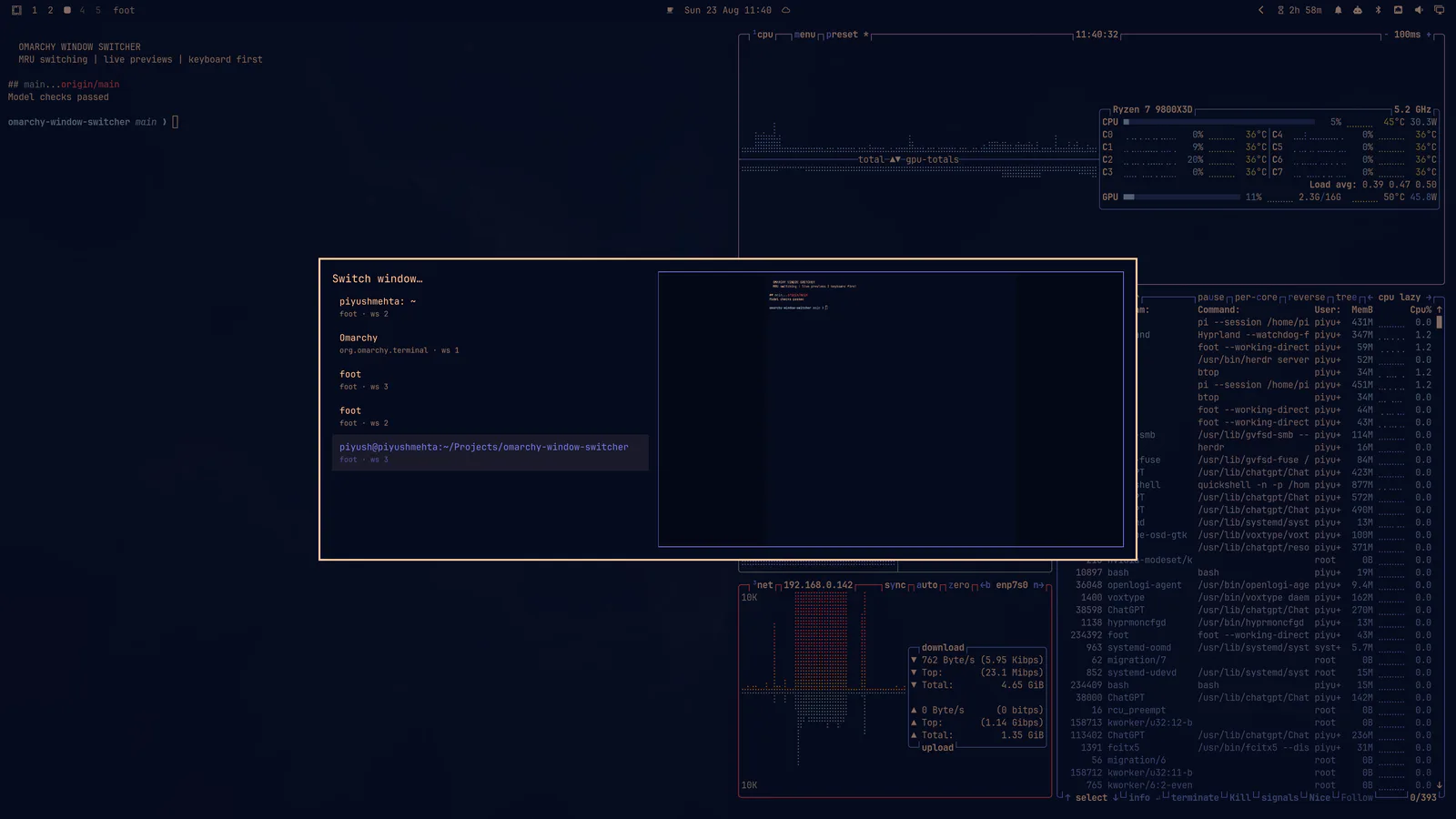 OmaSwitch screenshot