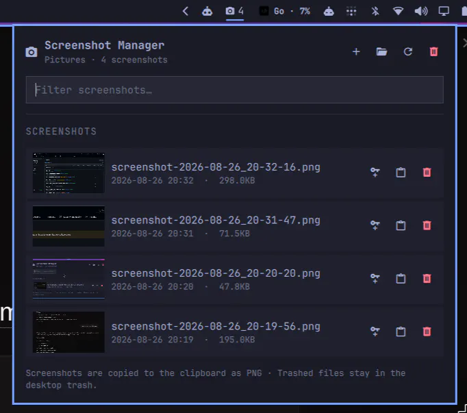 Omarchy Screenshot Manager preview