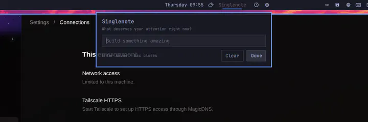Singlenote preview