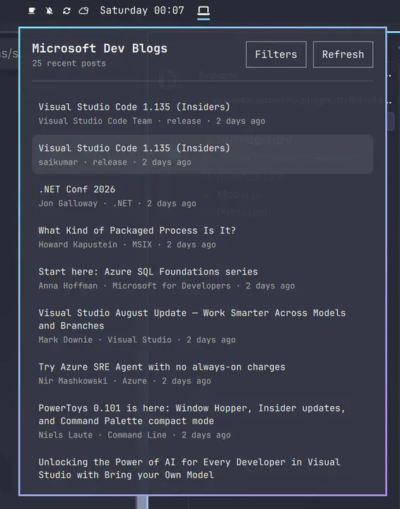 Microsoft Dev Blogs preview