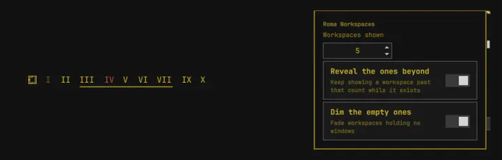 Roma Workspaces preview