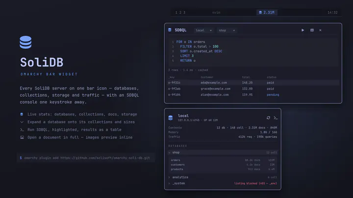 SoliDB preview