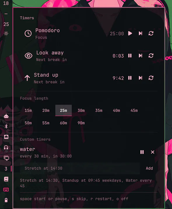 Timers preview