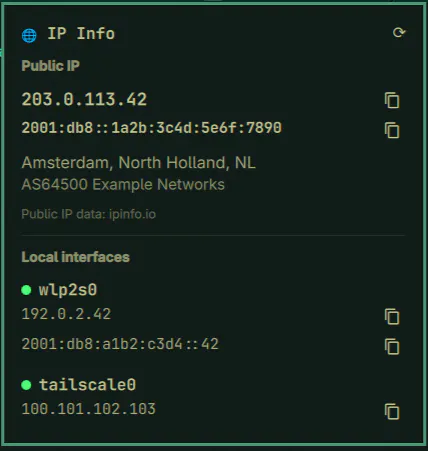 IP Info preview