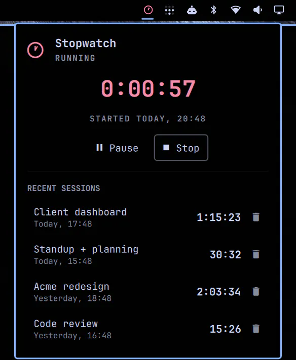 Stopwatch preview