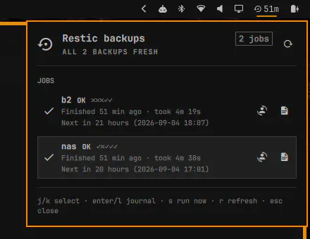 Restic Monitor preview