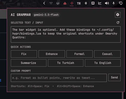 AI Grammar preview