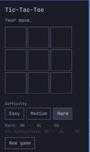 Tic-Tac-Toe preview