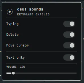 osu! Typing Sounds preview