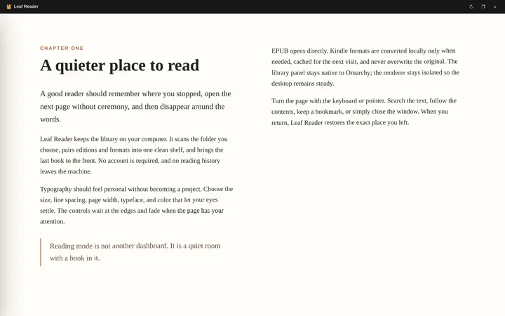 Leaf Reader preview