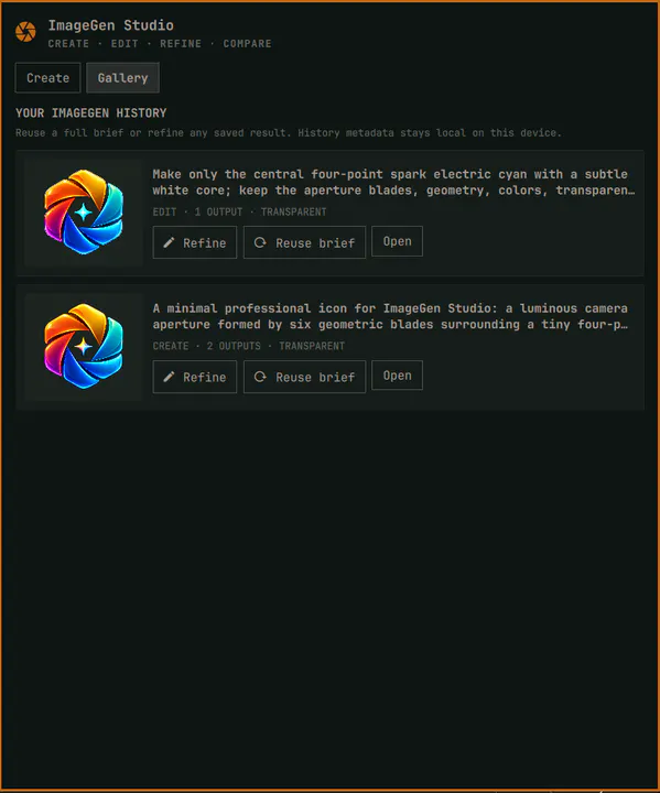 ImageGen Studio preview