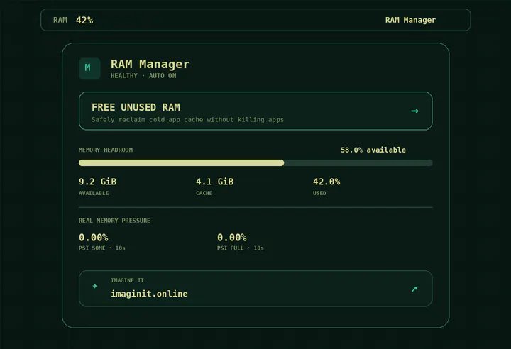 RAM Manager preview