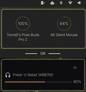 Peripheral Battery Indicator screenshot