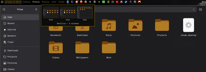 Top Bar Dock preview