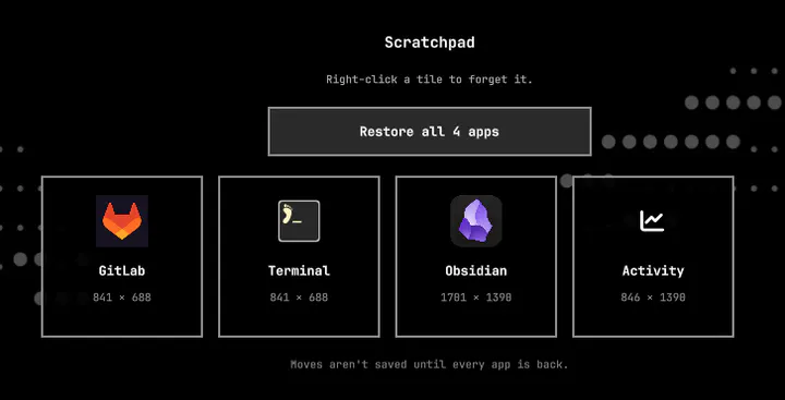 Scratchpad placeholders preview