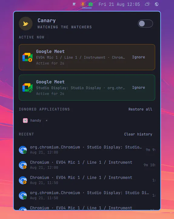 Canary preview