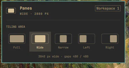 Panes preview