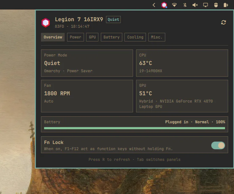 Legion Toolkit screenshot