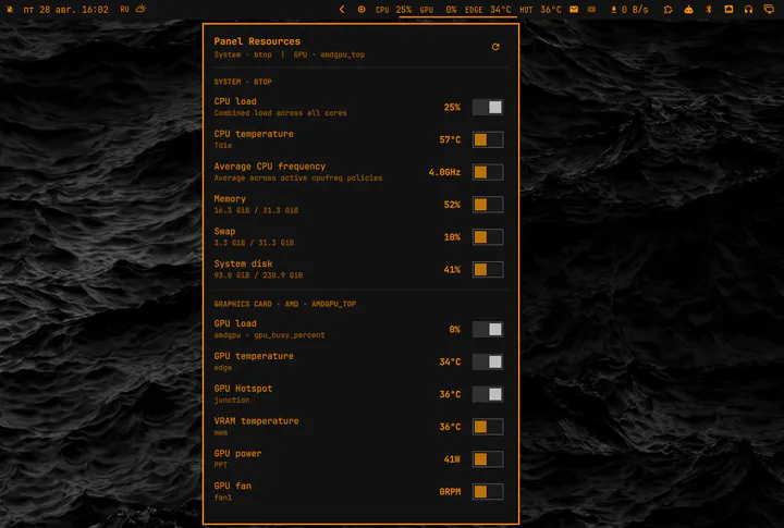 Panel Resources preview