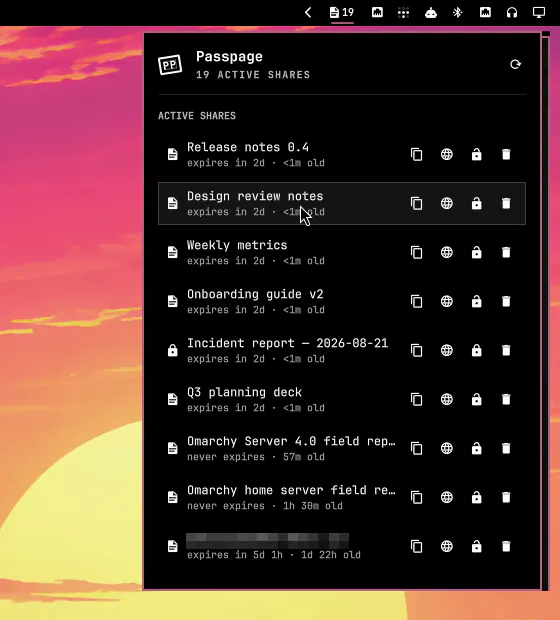 Passpage preview